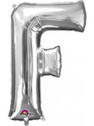 Picture of SILVER LETTER F FOIL BALLOON